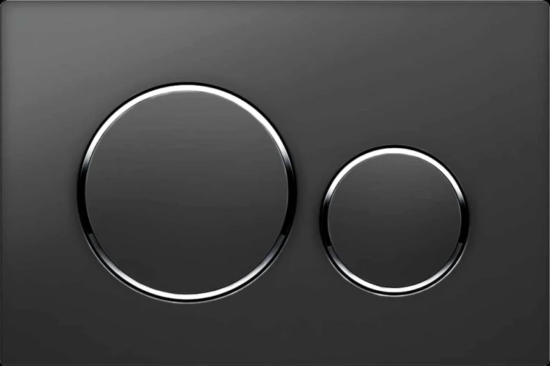 Кнопка смыва Vincea матовый черный  VFP-005MB - 0