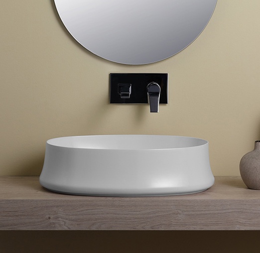 SIMAS Sharp раковина накладная,  60х42см, без отв. под смеситель и перелива, цвет: белый SH04bi*0 - 1