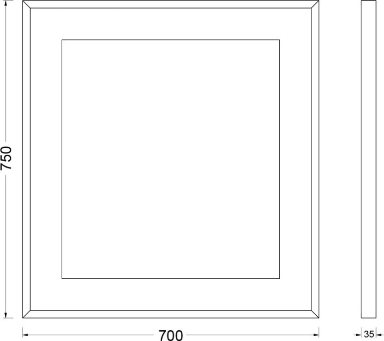 Зеркало в ванную Evoform  70 см  BY 2202 - 3