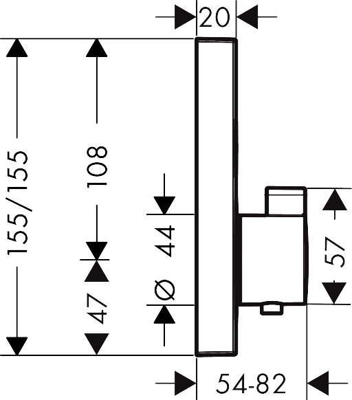 Смеситель для душа Hansgrohe ShowerSelect с термостатом полированное золото 15763990 - 3