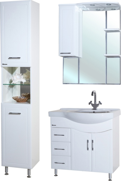 Мебель для ванной Bellezza Коралл 85 L - 3