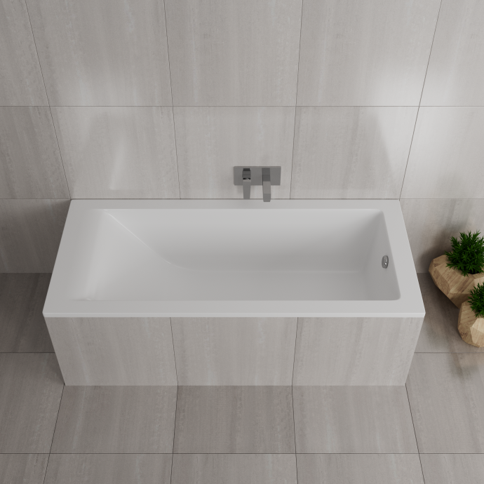Ванна из литьевого мрамора Delice Diapason 180х80 белый DLR330009 - 2