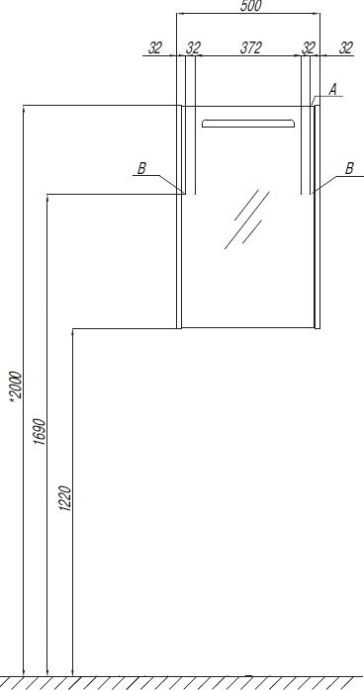 Зеркало-шкаф Aquaton Сильва 50 с подсветкой светлое дерево 1A215502SIW7L - 4