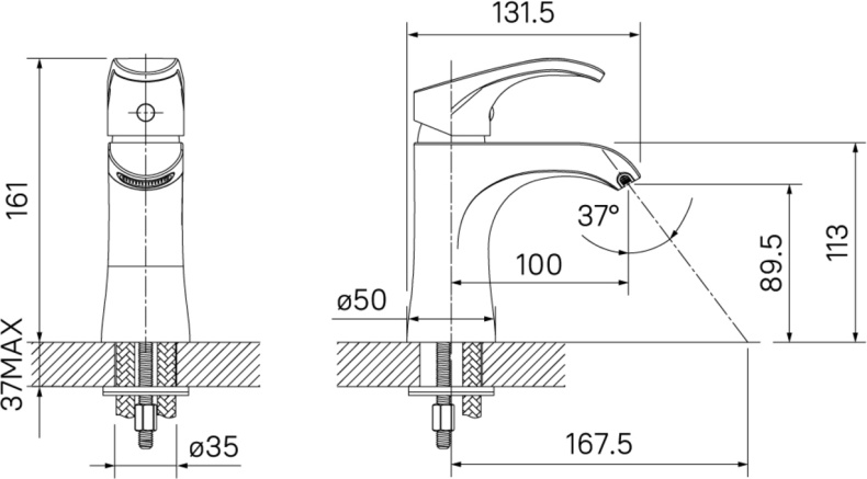 Смеситель IDDIS Joker для раковины JOKSB00i01 - 3