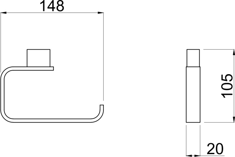 Держатель туалетной бумаги Allen Brau Infinity 6.21007-00 хром - 1