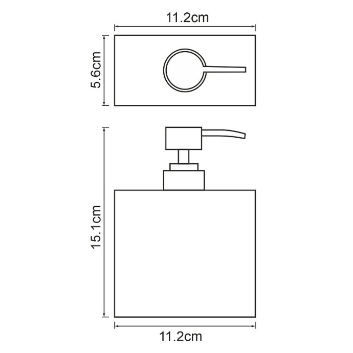 Дозатор для жидкого мыла WasserKRAFT Abens черный матовый K-3799 - 4