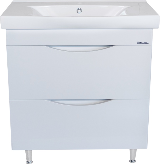 Тумба для комплекта Bellezza Санриса 80 напольная, белая 4630113660011 - 0
