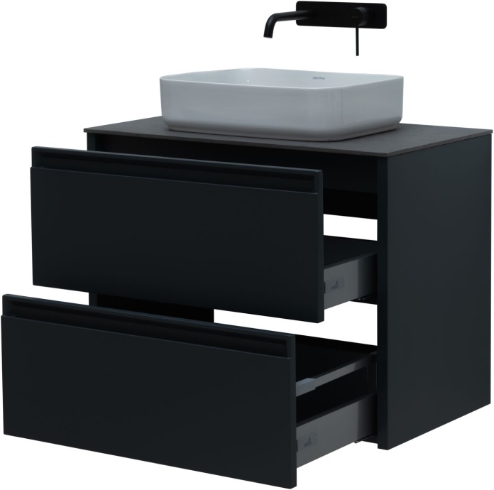 Тумба под раковину Allen Brau Fantasy 80 черный матовый 1.11001.AM - 5