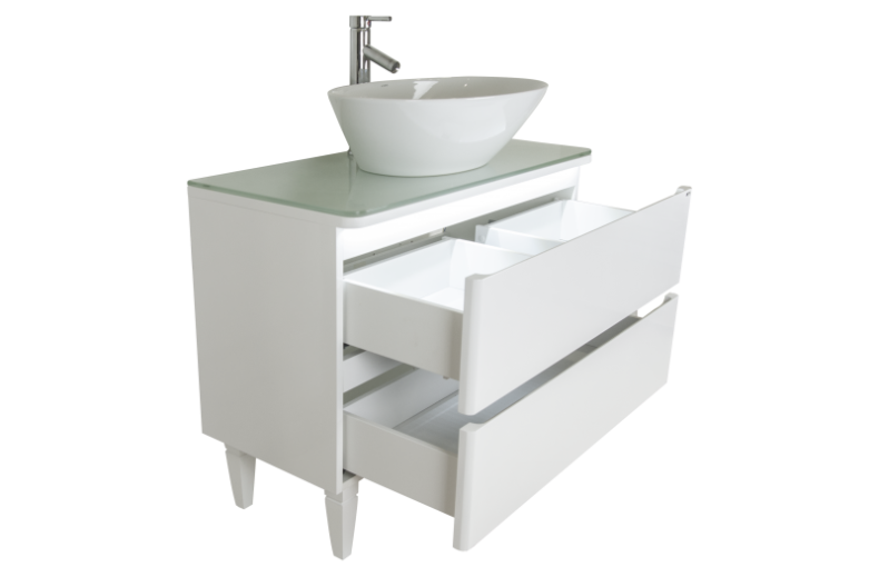 Тумба под раковину Misty Скай 100 белая глянцевая П-Ска07100-0112Я - 2