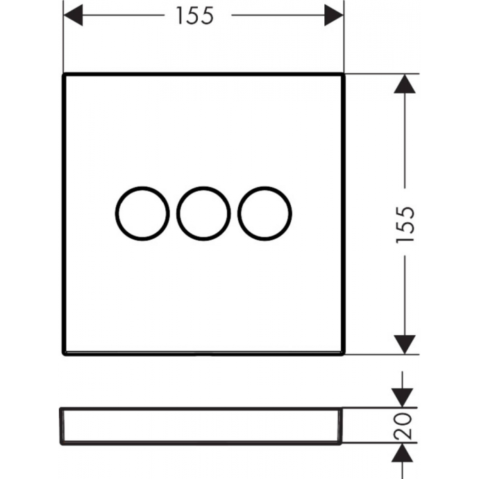 Переключатель потоков Hansgrohe ShowerSelect шлифованная бронза 15764140 - 1