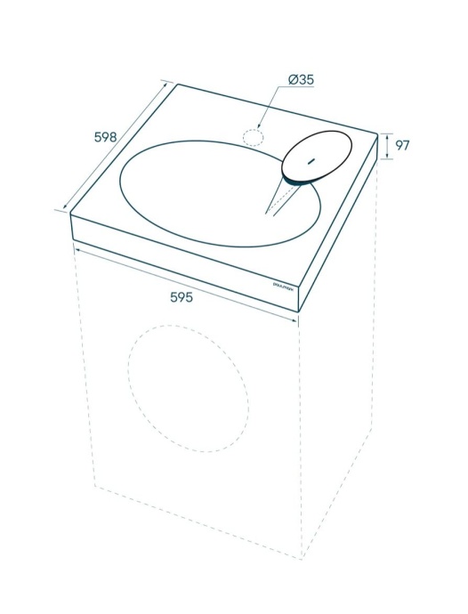 Раковина Paulmark Stern PM700431 белая - 4