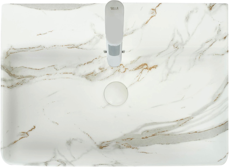 Раковина накладная Weltwasser WW ELBACH 2173 M845 60 белый - серый  10000004543 - 2