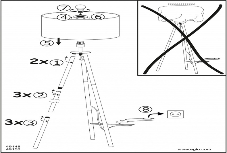 Торшер Eglo Bidford 49148 - 1