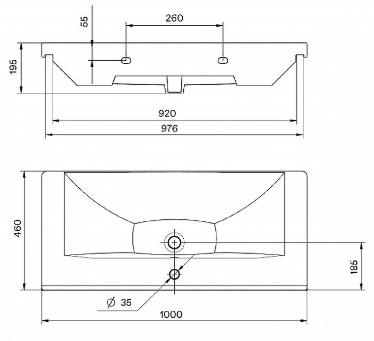Раковина мебельная Aquaton Миранда 100 белый 1WH302249 - 3