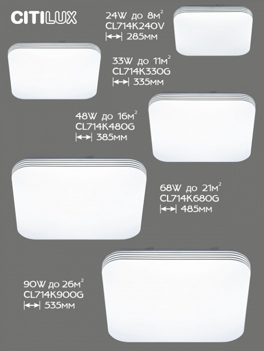 Накладной светильник Citilux Симпла CL714K900G - 6