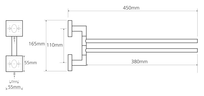 Полотенцедержатель Bemeta Beta  132204102 - 1