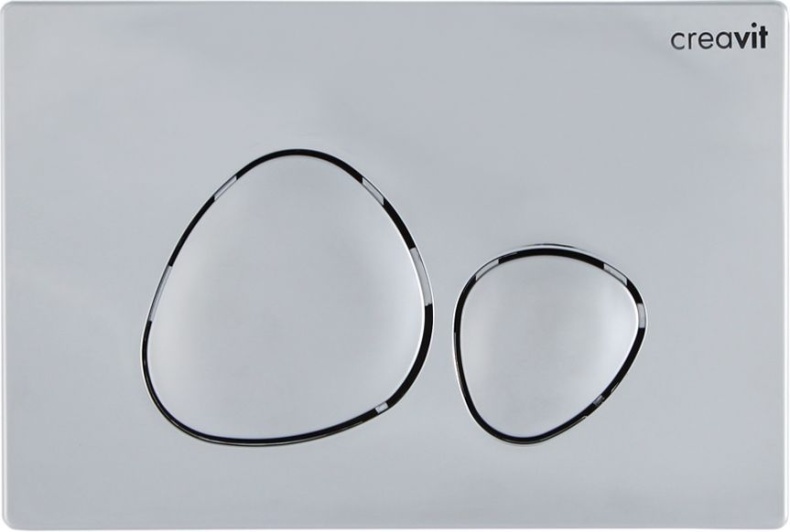 Кнопка смыва Creavit Spa, хром глянцевый GP7004.00 - 0