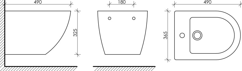 Биде подвесное Ceramica Nova Metropol CN4003 - 10