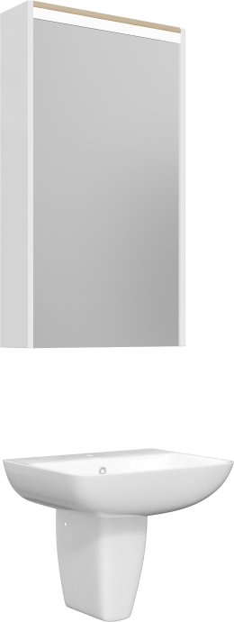 Раковина STWORKI Дублин 50 с полупьедесталом 562875 - 3