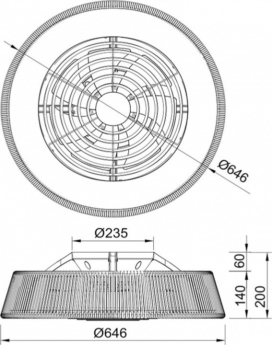 Светильник с вентилятором Mantra (люстры-вентиляторы) Polinesia 8227 - 2