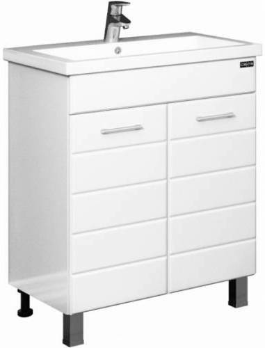 Тумба с раковиной напольная Санта Омега 70 белый - 3
