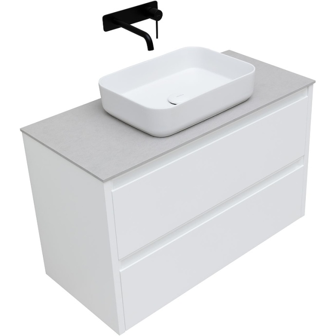 Тумба под раковину Allen Brau Fantasy 100 белый матовый 1.11003.WM - 3