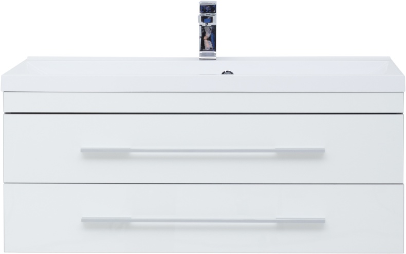 Тумба с раковиной Aquanet Верона 100 подвесная белая - 3