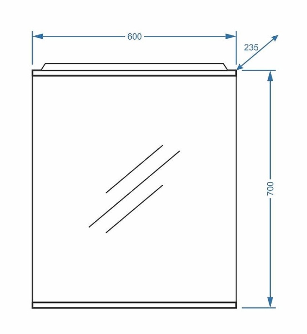 Зеркало Stella Polar Ванесса 60 с подсветкой белый SP-00000219 - 3