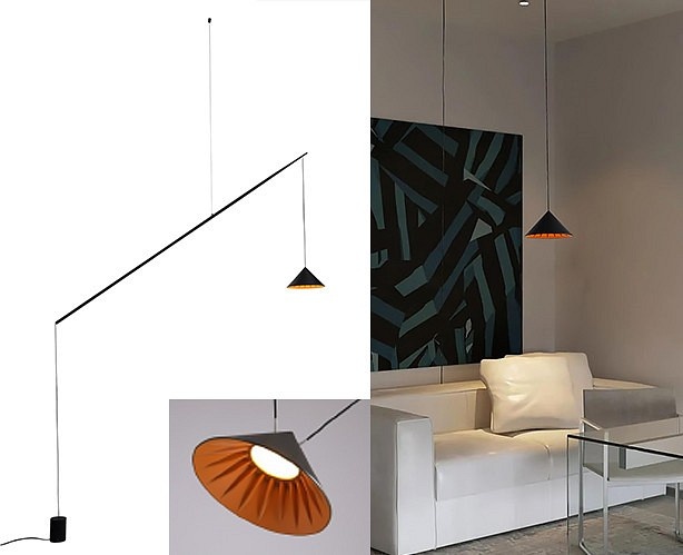 Светильник на растяжке Italline IT03-1429 IT03-1429 black/orange - 1