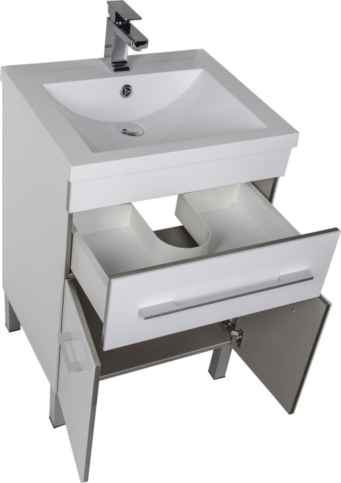 Мебель для ванной Aquanet Верона 58 белая, 1 ящик, 2 двери 182507 - 7