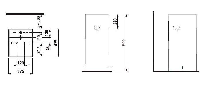 Рукомойник Laufen Kartell 8.1133.1.000.111.1 напольный - 4