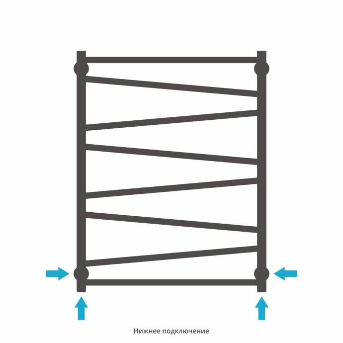 Полотенцесушитель водяной ДР Сирокко 800х600 (Без покрытия) 00-0253-8060 - 3