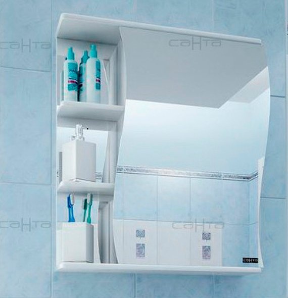 Зеркало в ванную Санта Стандарт 55 см  101010 - 0