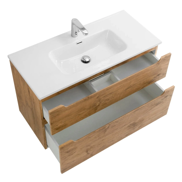 Тумба с раковиной BelBagno Etna 100 светлое дерево у - 4