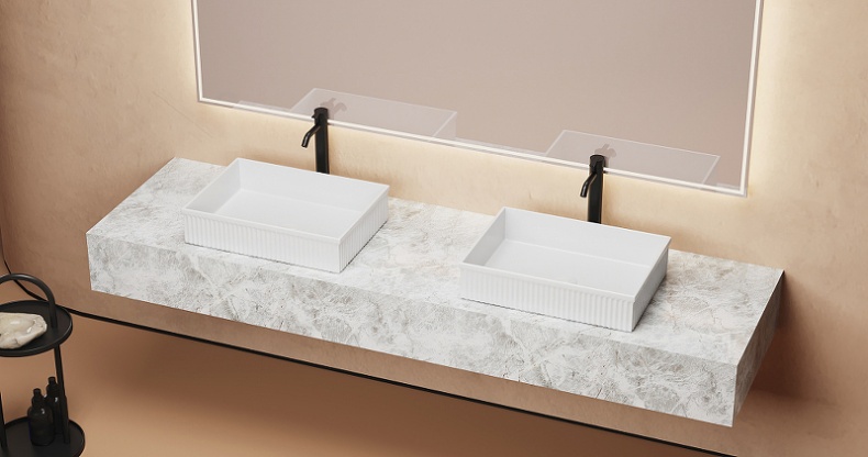 Накладная раковина Abber Rechteck 51 белая AC2216 - 1