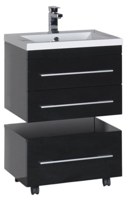 Тумба Aquanet Нота 58 подкатная, черная 00170731 - 5