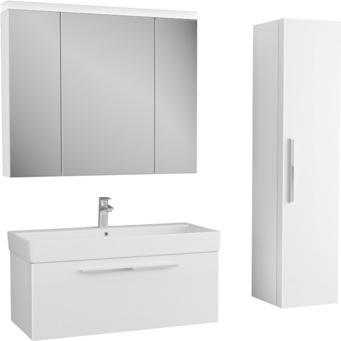 Тумба для комплекта Owl 1975 Ragnar 100 белая, 1 ящик, 1 внутренний OW020200 - 3