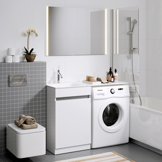 Тумба для комплекта Aqwella Forma бельевая корзина слева FOR0105KL - 1