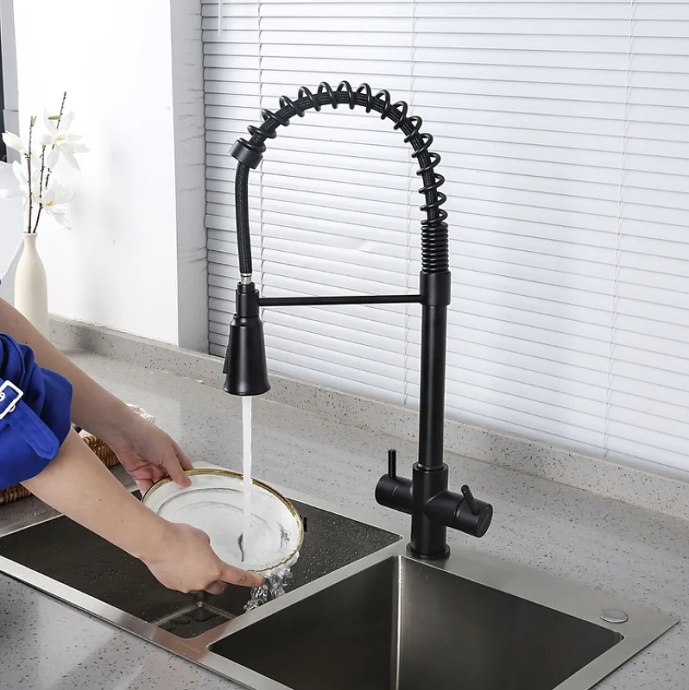 Смеситель для кухни Gappo черный матовый G4398-66 - 1