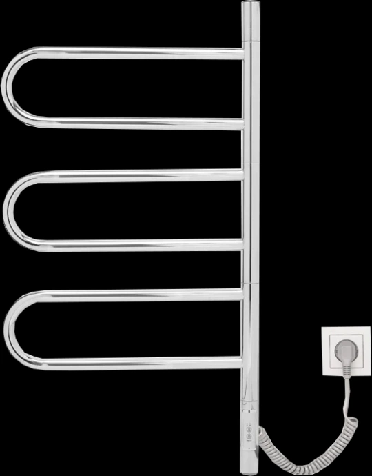 Полотенцесушитель электрический Vincea 44х80 хром VTD-1R2CE - 0