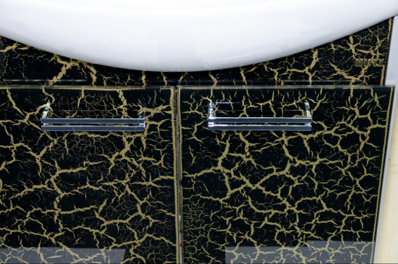 Джулия - 85 Тумба прямая КРАКОЛЕТ черный Л-Джу01085-0213Пр - 8