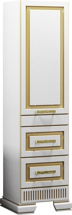 Шкаф-пенал Opadiris Оникс R золотая патина Z0000005742 - 4