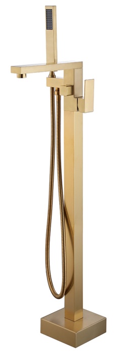 Смеситель для ванны и душа напольный Abber Daheim  AF8215G - 0