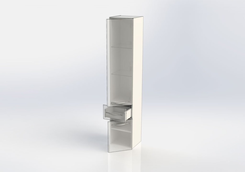 Шкаф-пенал Aquanet Ирвин 35 R 203983 - 3