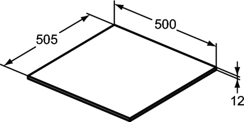 Столешница Ideal Standard Adapto 50 белый U8412WG - 2