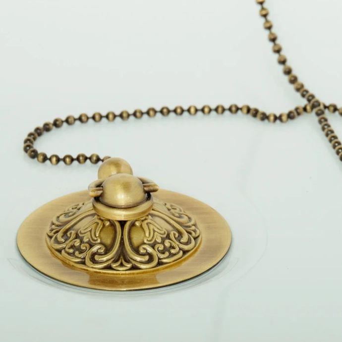 Ванна из искусственного камня Migliore Impero 25267 180x87 белая, бронза - 3