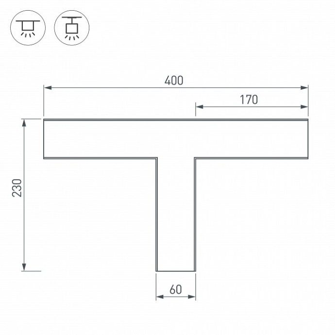 Коннектор T-образный Arlight SL-Line-6070 030142 - 2