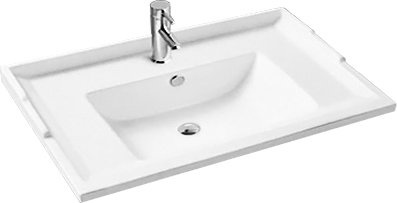 Тумба с раковиной Comforty Тбилиси 90 белый глянец 00003132630 - 2