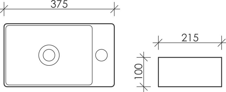 Рукомойник Ceramica Nova Element CN5008 L - 6