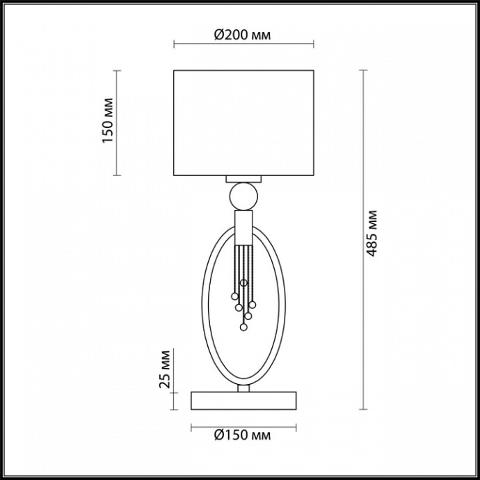 Настольная лампа Lumion Neoclassi Santiago 4515/1T - 3